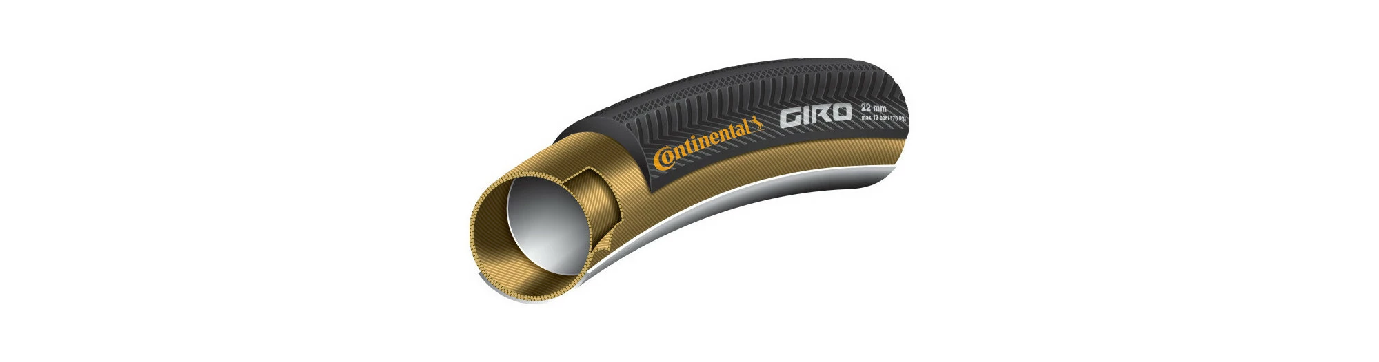 Continental Boyau Giro 28"x22 Black-trans – Image 2