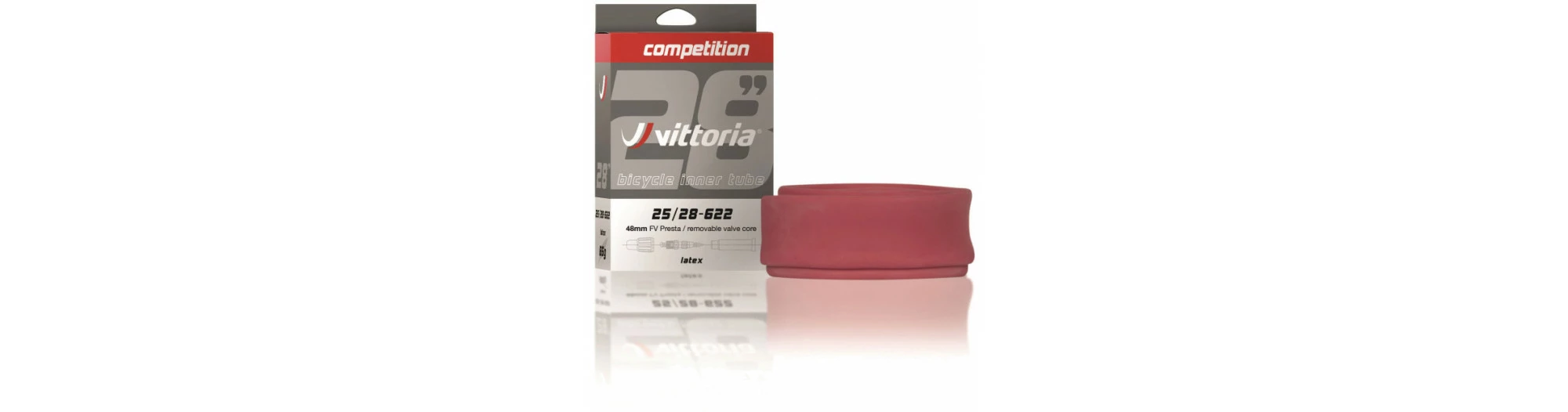 Vittoria Chambre Ă Air Latex 700x19-23 Valve Presta 48mm