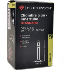 HUTCHINSON Chambre à Air Standard Gravel 700X37/50 Valve Presta 48mm